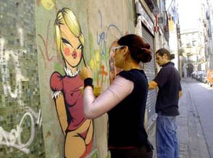 Graffitti de Miss Van